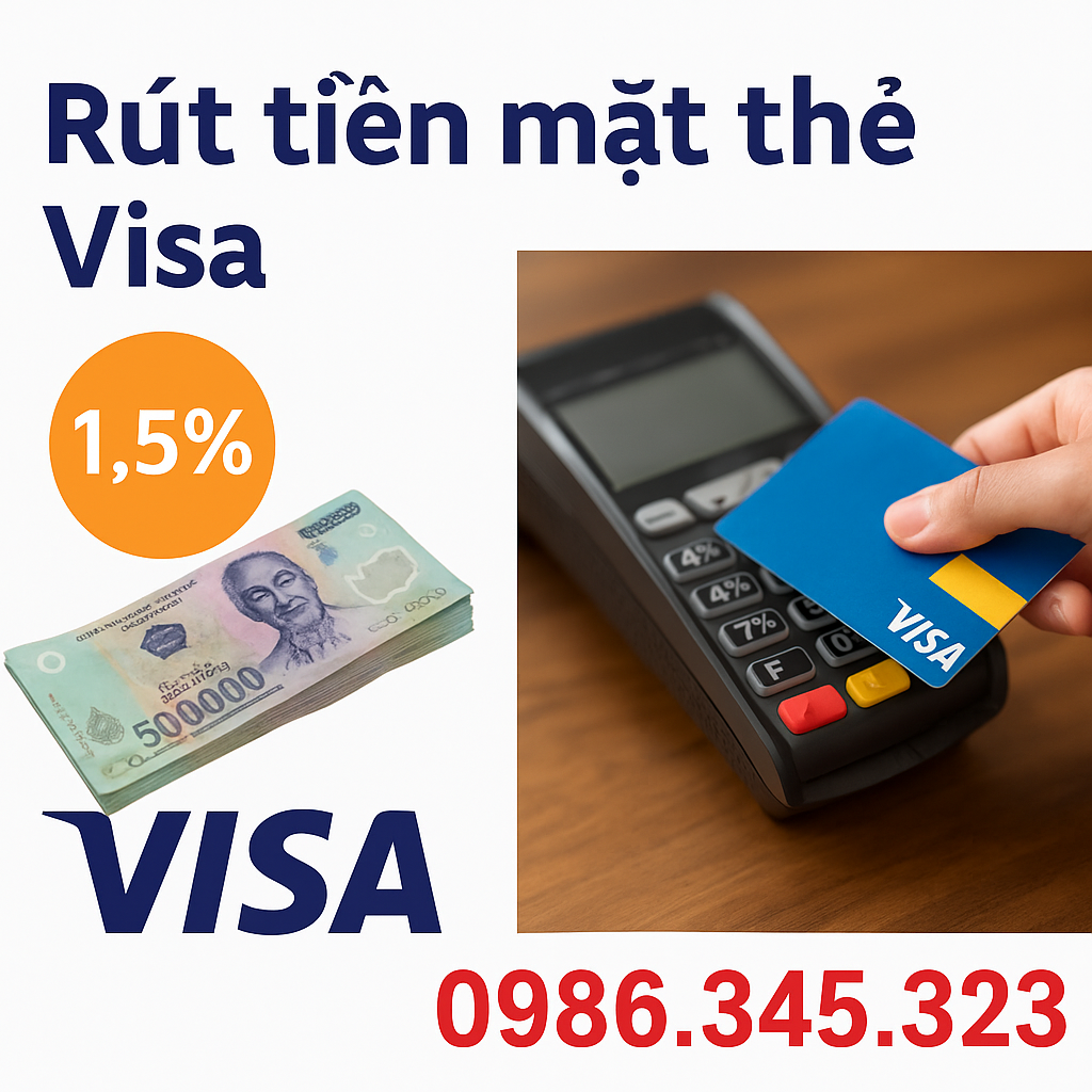 Rút tiền mặt thẻ visa