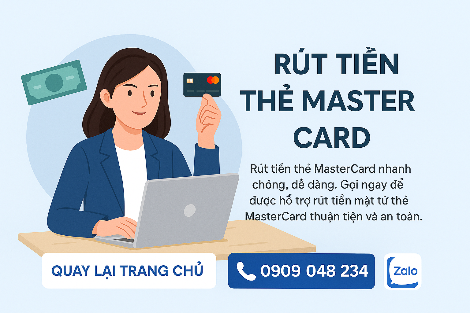 Rút tiền thẻ master card