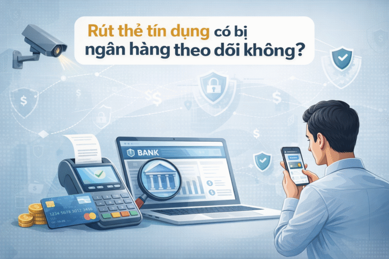 Rút thẻ tín dụng có bị ngân hàng theo dõi không?