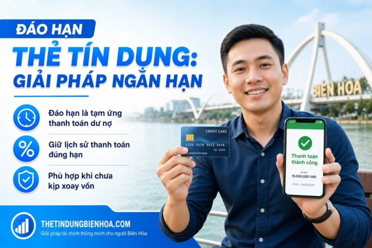 Đáo hạn thẻ tín dụng đúng hạn tại Biên Hòa
