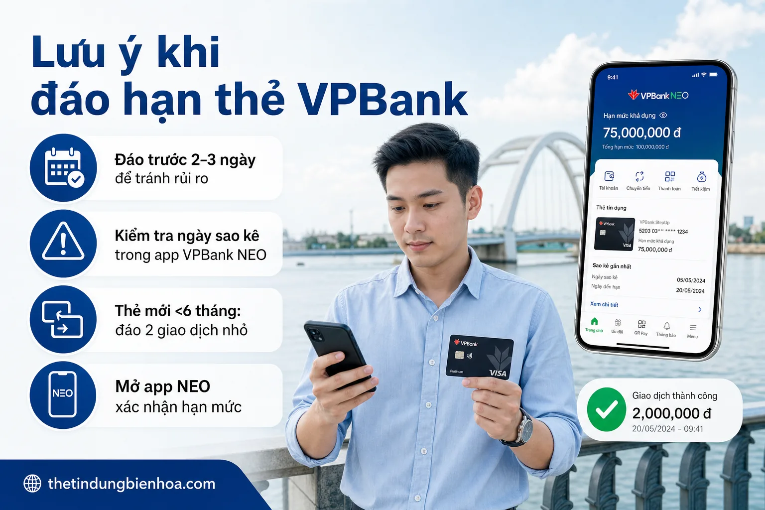 Quy trình đáo hạn thẻ tín dụng VPBank an toàn