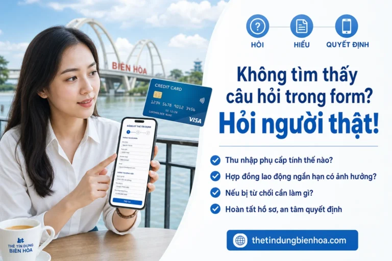 Hỗ trợ thẻ tín dụng trực tiếp tại Biên Hòa