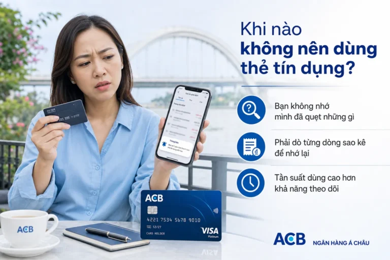 Khi nào không nên dùng thẻ tín dụng quá thường xuyên
