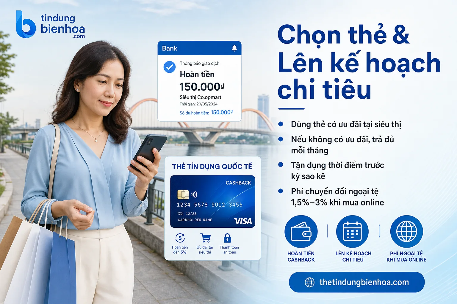 Tích điểm và hoàn tiền khi mua sắm bằng thẻ tín dụng