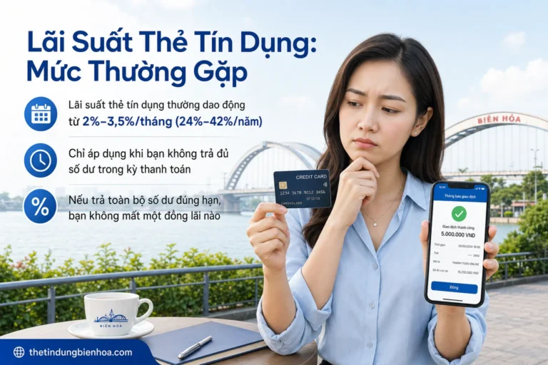 Cách tính lãi suất thẻ tín dụng tại Biên Hòa