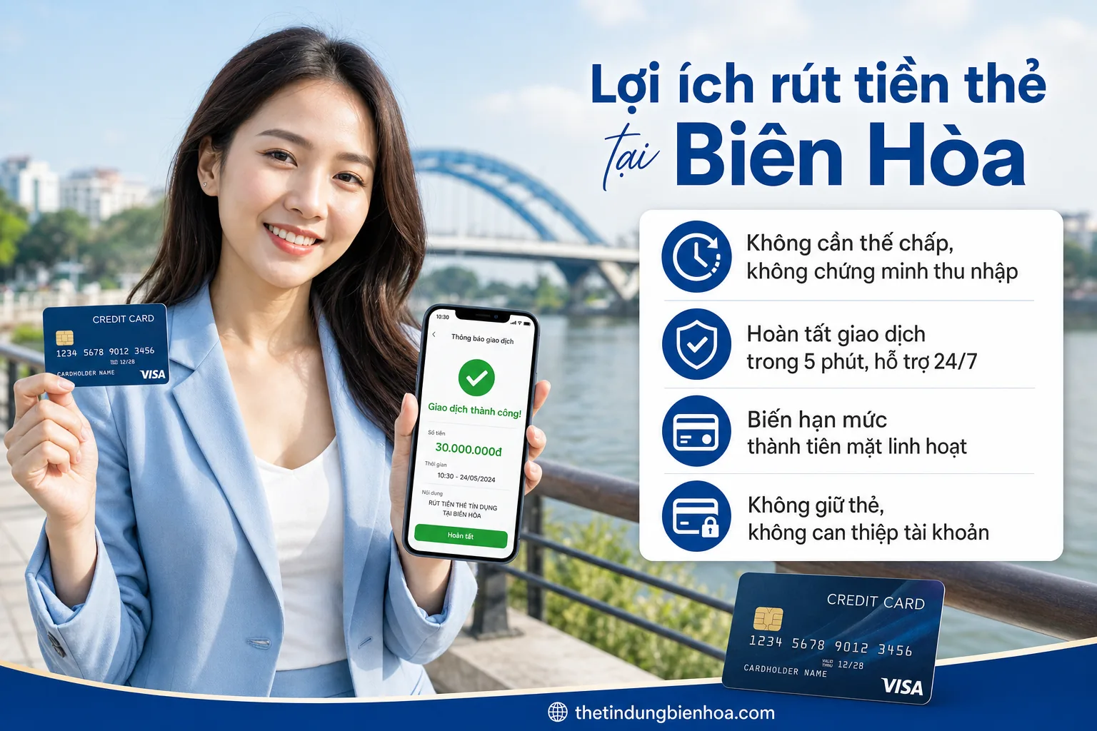 Lợi ích khi rút tiền mặt thẻ tín dụng tại Biên Hòa