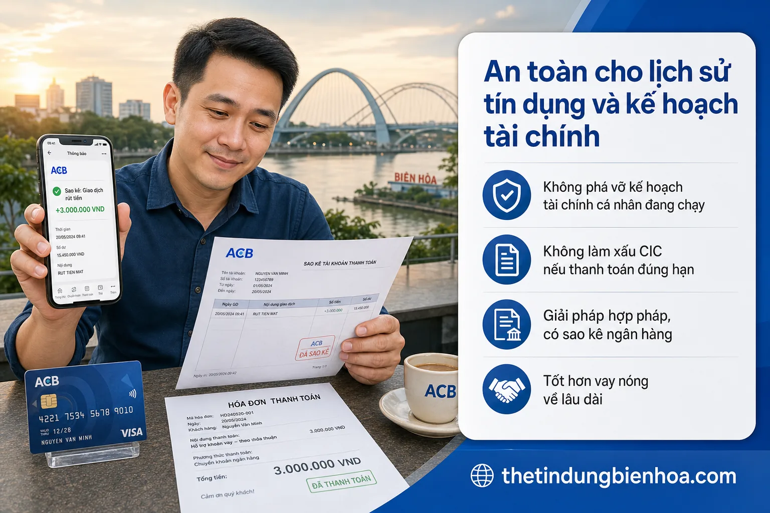 Rút tiền thẻ tín dụng Biên Hòa giải quyết nhu cầu tiền mặt nhanh