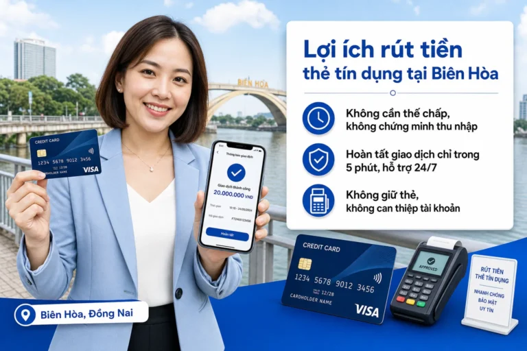 Lợi ích rút tiền thẻ tín dụng tại Biên Hòa - giải pháp xoay vốn nhanh
