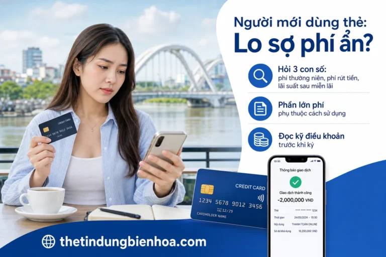 Người mới lần đầu sử dụng thẻ tín dụng tại Biên Hòa