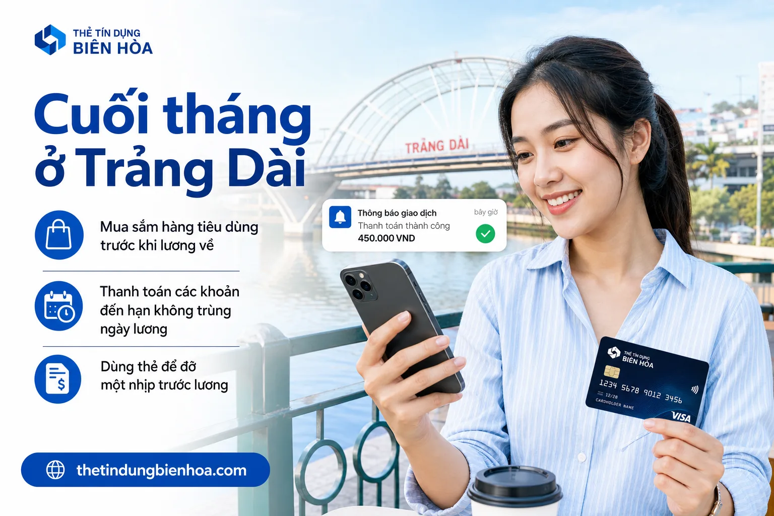 Giải pháp tài chính thẻ tín dụng tại Trảng Dài