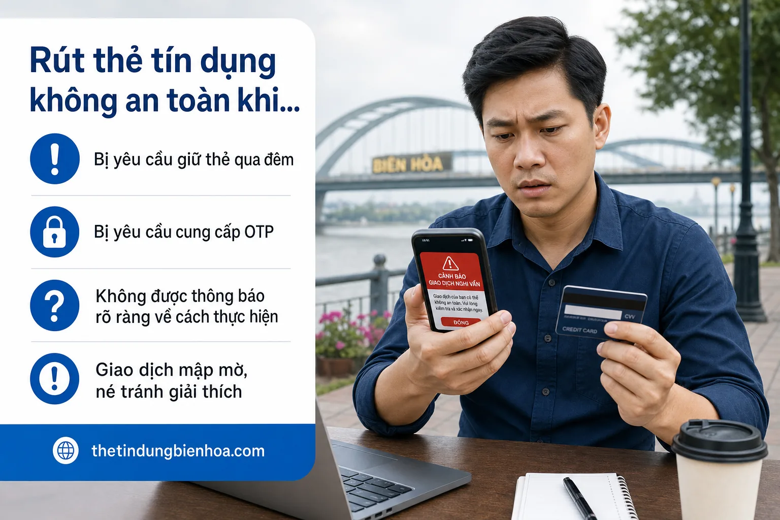 Nhân viên cà thẻ trước mặt khách đảm bảo minh bạch tại Biên Hòa