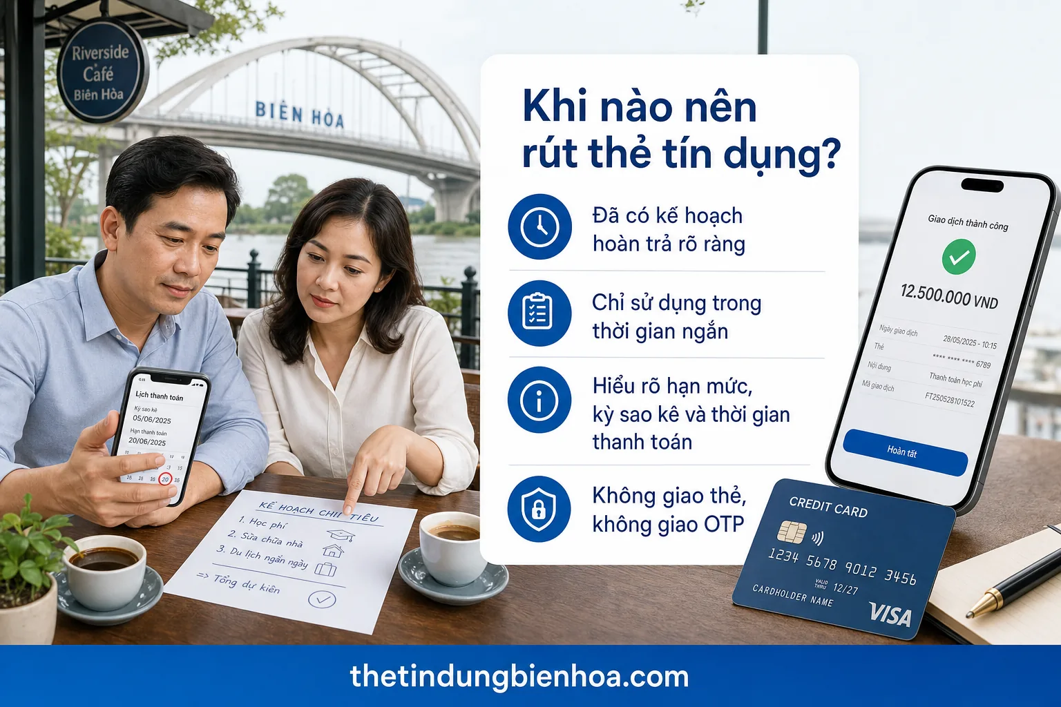 Không lưu thông tin thẻ khi rút thẻ tín dụng tại Biên Hòa