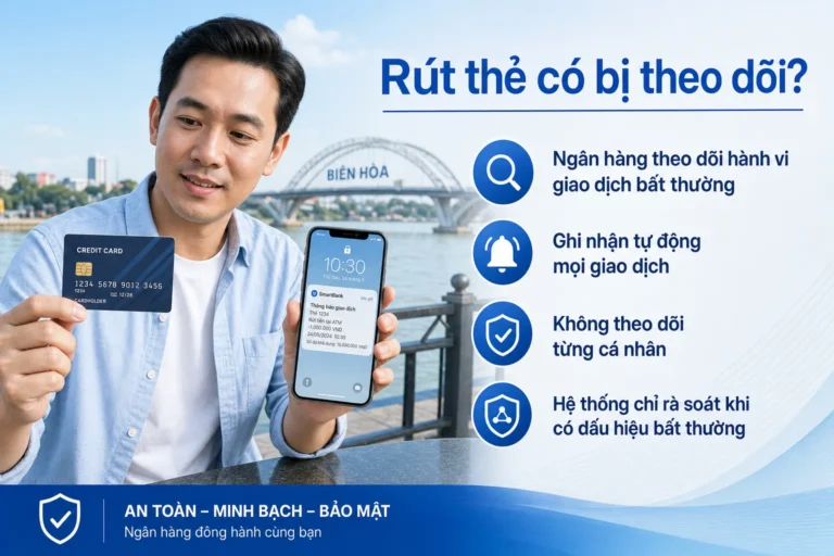 Rút thẻ tín dụng có bị ngân hàng theo dõi không - giải đáp chi tiết