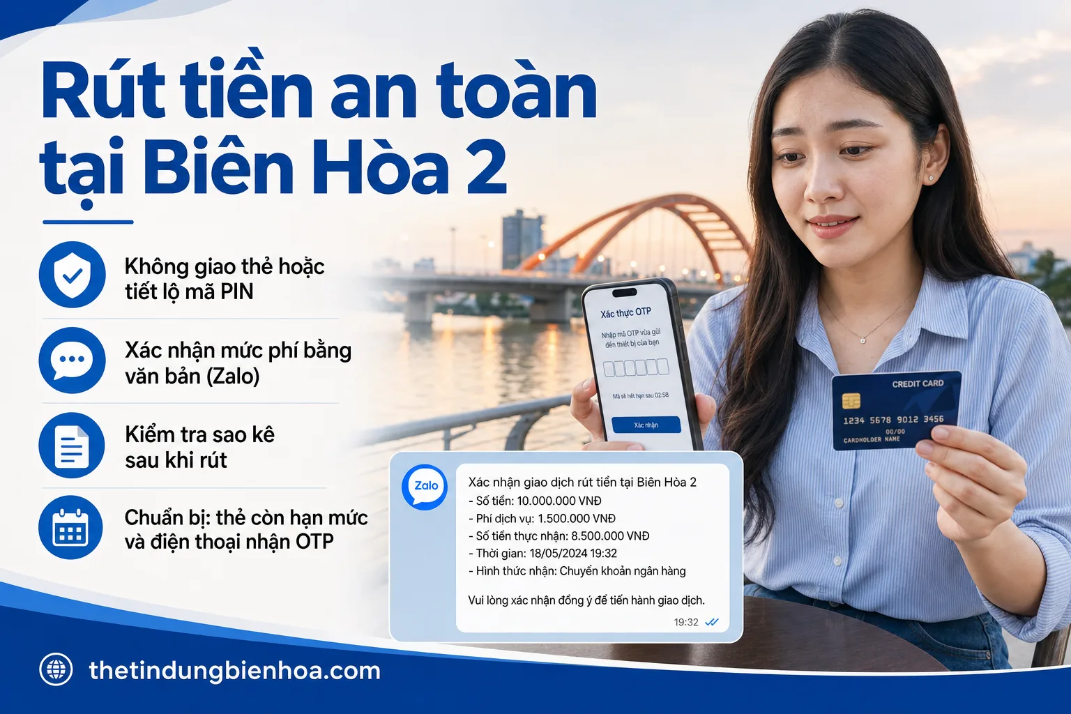Quy trình rút tiền thẻ tín dụng nhanh tại Biên Hòa