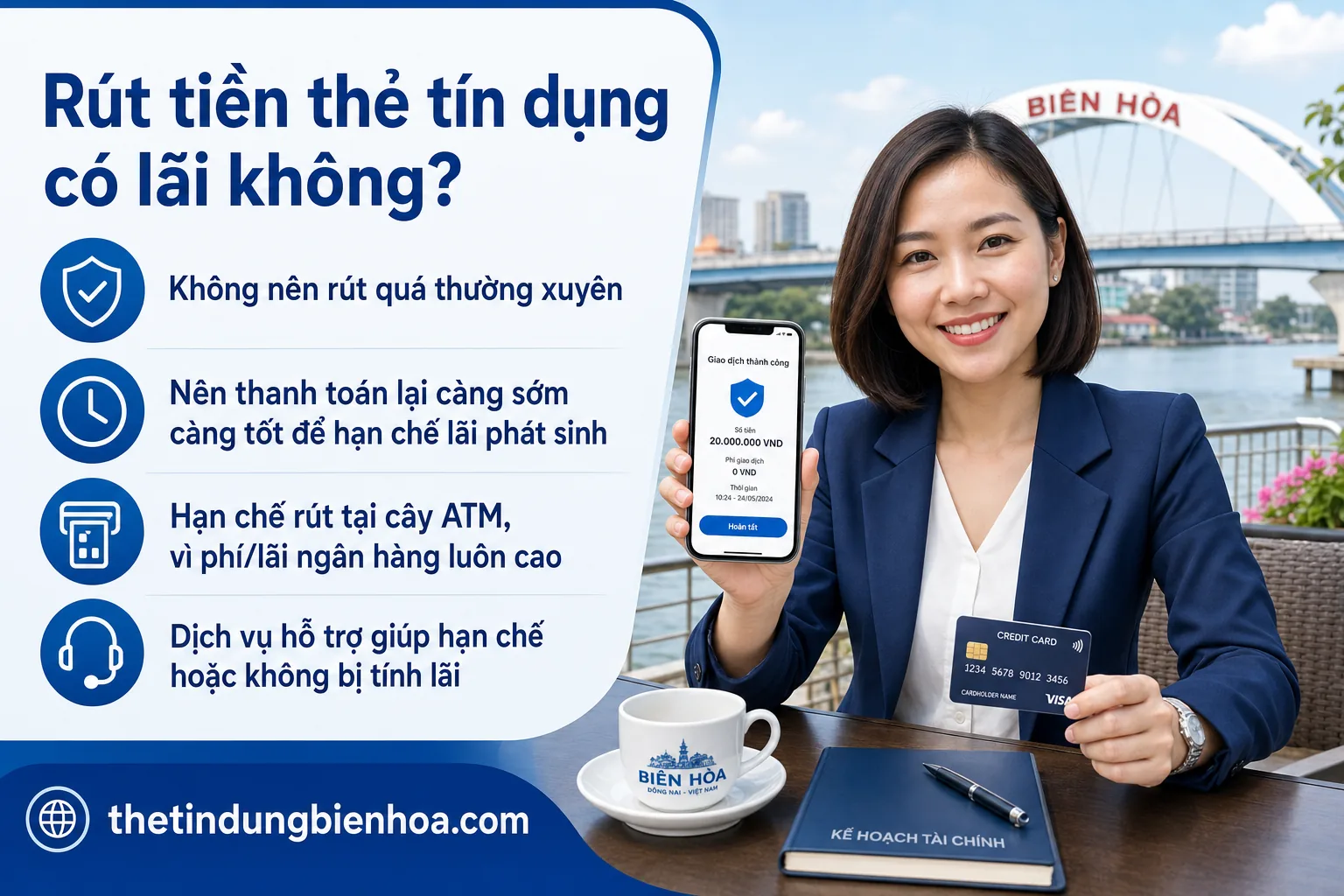 Tư vấn rút tiền thẻ tín dụng tránh lãi suất cao ở Biên Hòa