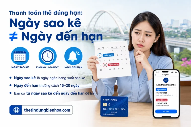 Lịch nhắc thanh toán thẻ tín dụng đúng hạn tránh phí phạt