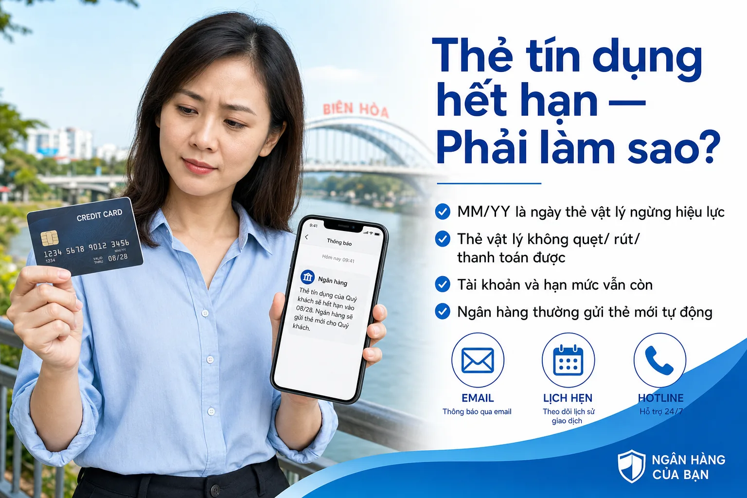 Thẻ tín dụng hết hạn phải làm sao - hướng dẫn đổi thẻ 2026