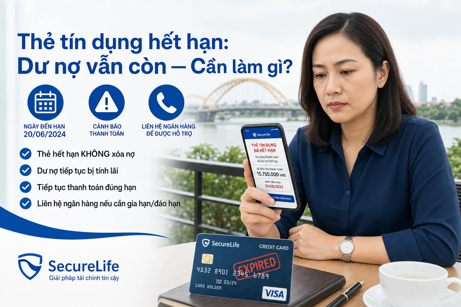 Quy trình đổi thẻ tín dụng mới khi thẻ cũ hết hạn