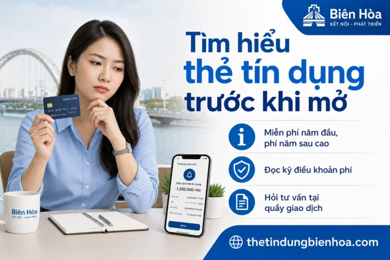 Các loại thẻ tín dụng Visa Mastercard JCB phổ biến tại Biên Hòa