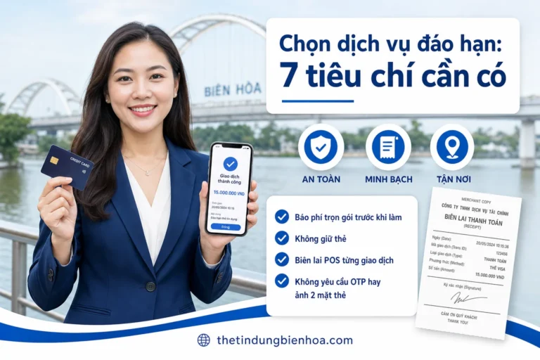 Cách chọn dịch vụ đáo hạn thẻ tín dụng uy tín tại Biên Hòa