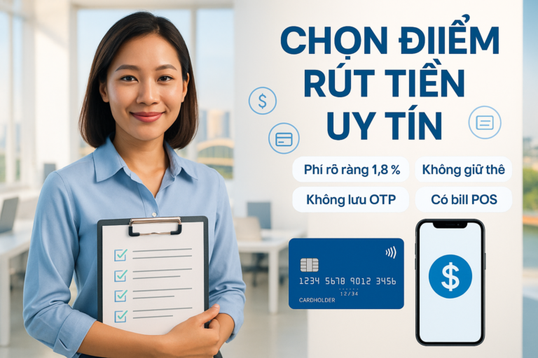 Chọn điểm rút tiền thẻ tín dụng uy tín Biên Hòa
