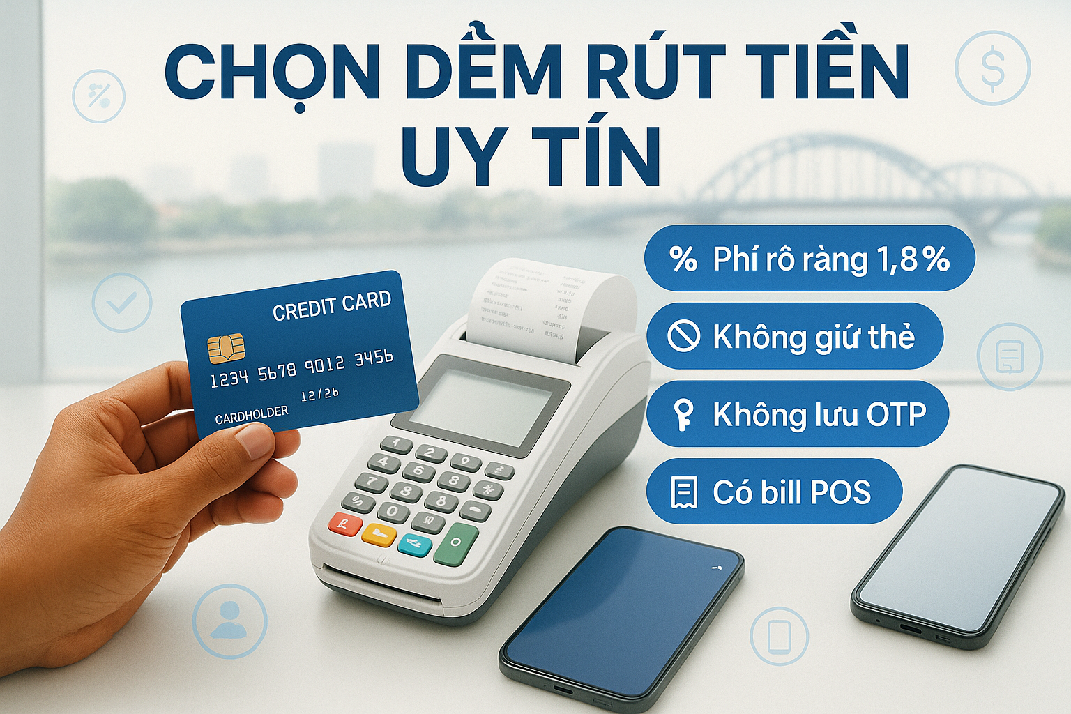 Chọn điểm rút tiền thẻ tín dụng uy tín Biên Hòa - dịch vụ uy tín, hỗ trợ tận nơi