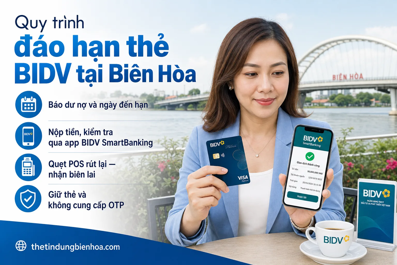 Dịch vụ đáo hạn thẻ BIDV uy tín tại Biên Hòa