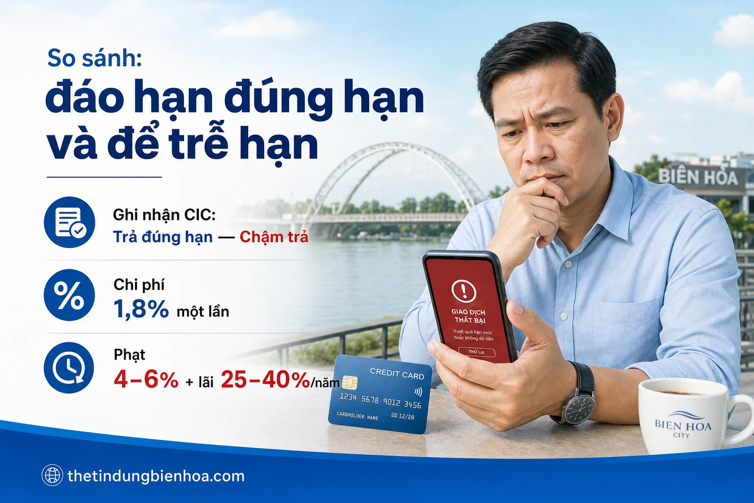 Điểm tín dụng CIC và việc đáo hạn thẻ tín dụng