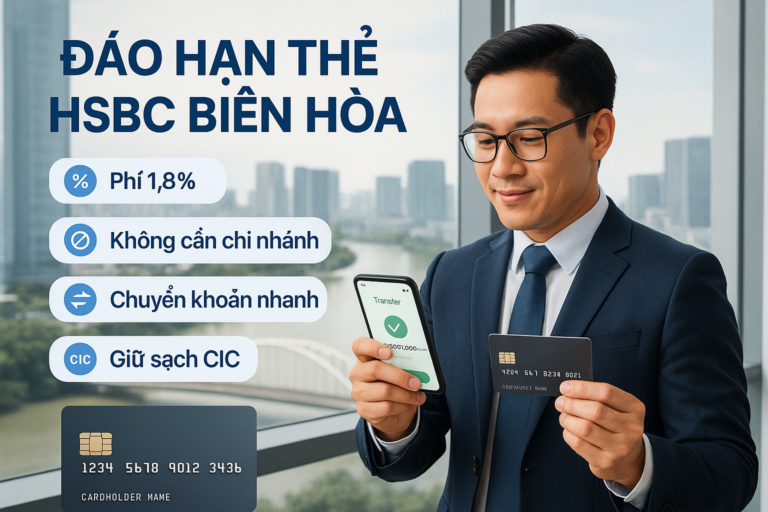 Đáo hạn thẻ tín dụng HSBC tại Biên Hòa