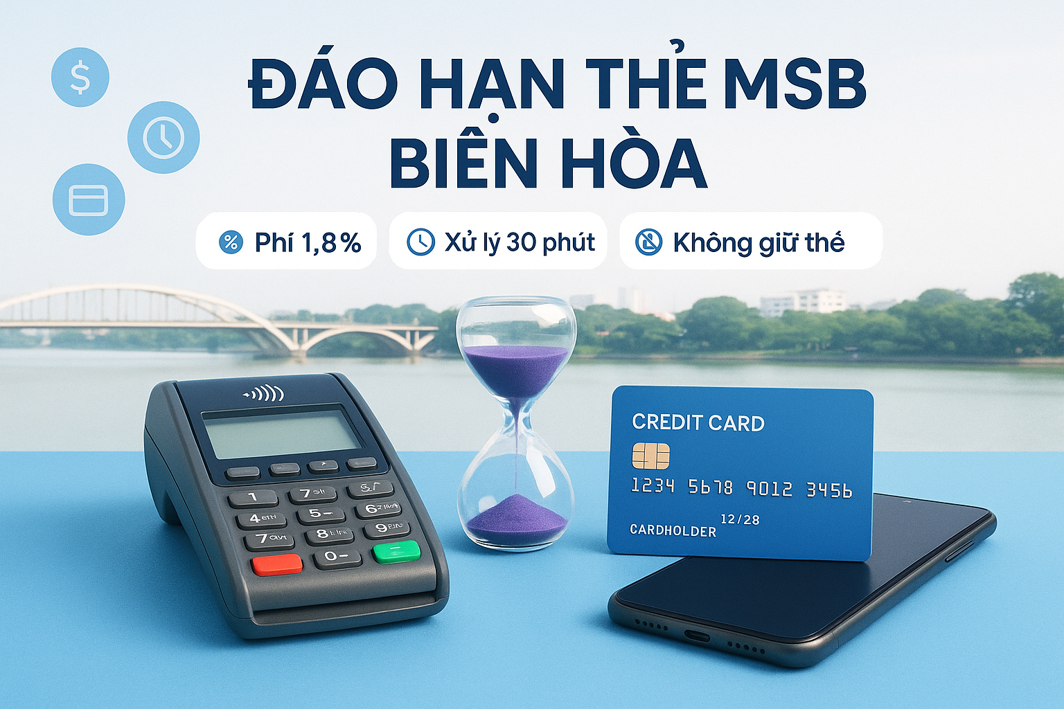 Đáo hạn thẻ tín dụng MSB tại Biên Hòa - dịch vụ uy tín, hỗ trợ tận nơi