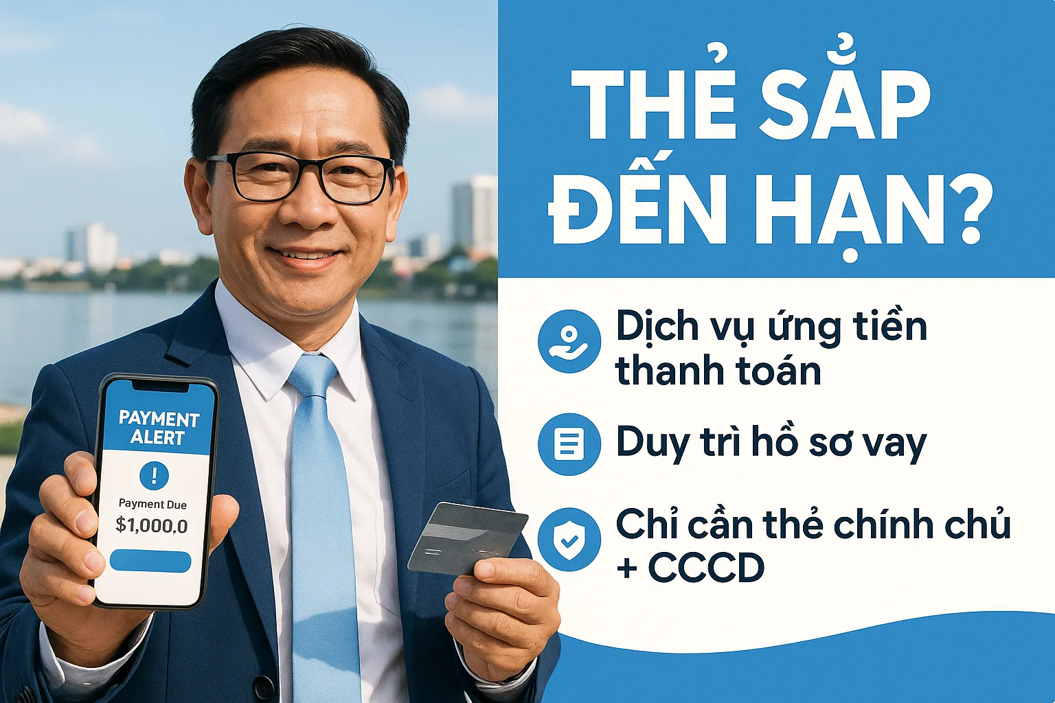 Đáo hạn thẻ tín dụng Nhơn Trạch phí 1,8% giữ CIC sạch - ảnh 2