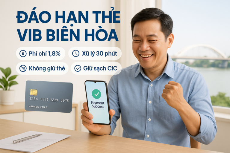 Đáo hạn thẻ tín dụng VIB tại Biên Hòa