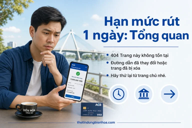 Hạn mức rút tiền mặt thẻ tín dụng trong 1 ngày