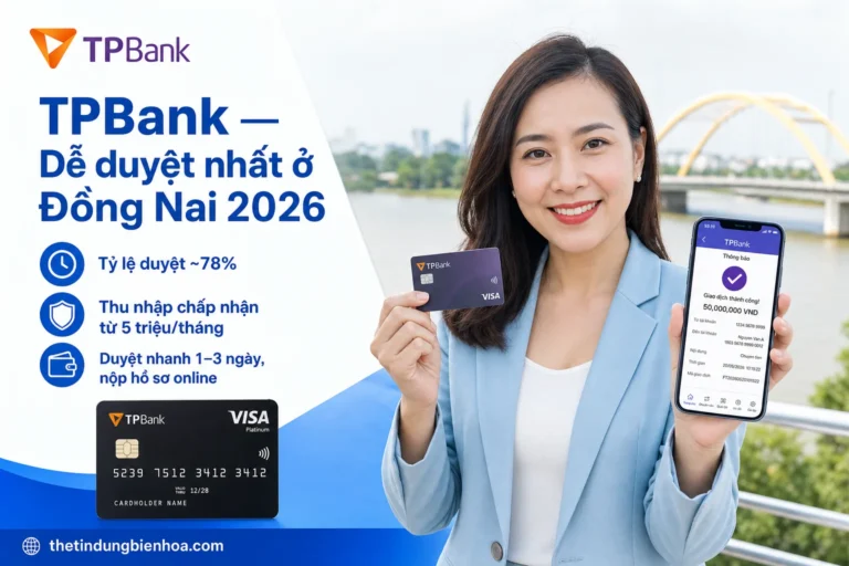 Ngân hàng nào dễ duyệt thẻ tín dụng tại Đồng Nai