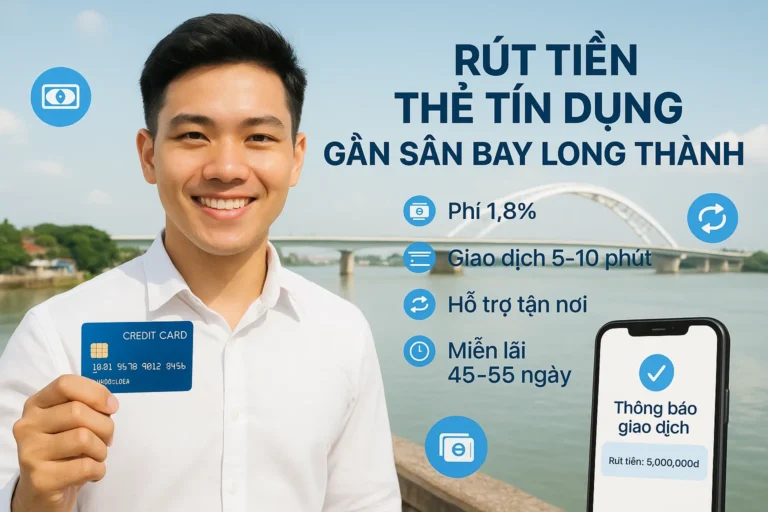 Rút tiền thẻ tín dụng gần sân bay Long Thành và các KCN - ảnh 1