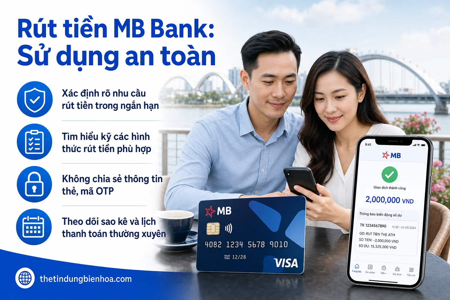 Dịch vụ rút tiền thẻ MB Bank uy tín Biên Hòa