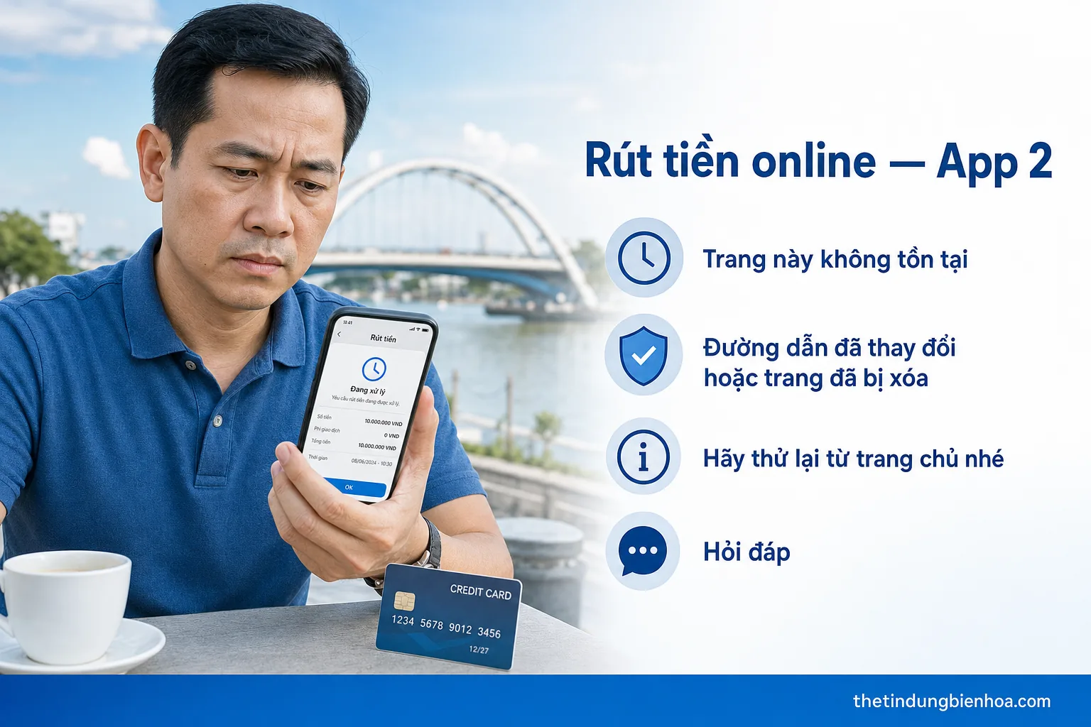 Cách rút tiền thẻ tín dụng trực tuyến an toàn