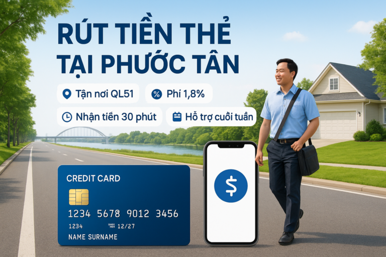 Rút tiền thẻ tín dụng phường Phước Tân Biên Hòa