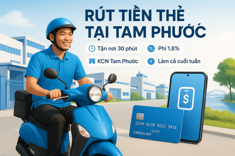 Rút tiền thẻ tín dụng phường Tam Phước Biên Hòa