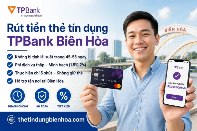Rút tiền thẻ tín dụng TPBank tại Biên Hòa