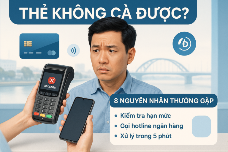 Thẻ tín dụng không cà được nguyên nhân và cách xử lý