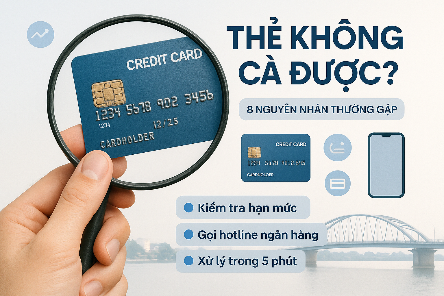 Thẻ tín dụng không cà được nguyên nhân và cách xử lý - dịch vụ uy tín, hỗ trợ tận nơi