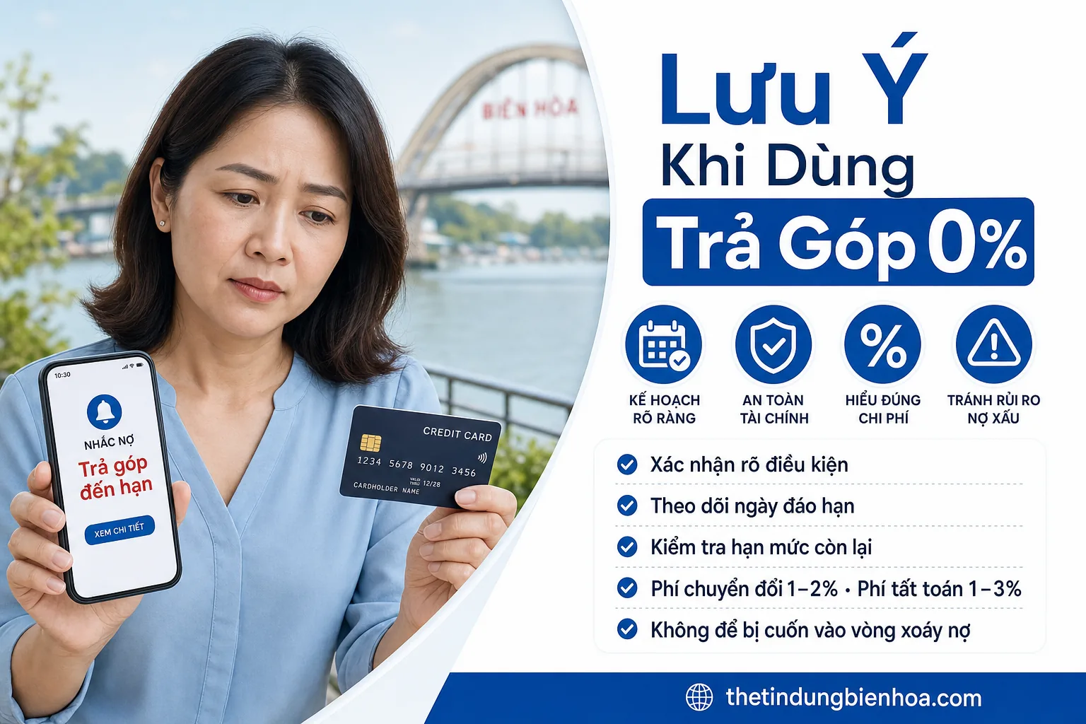 Lưu ý khi trả góp 0% bằng thẻ tín dụng