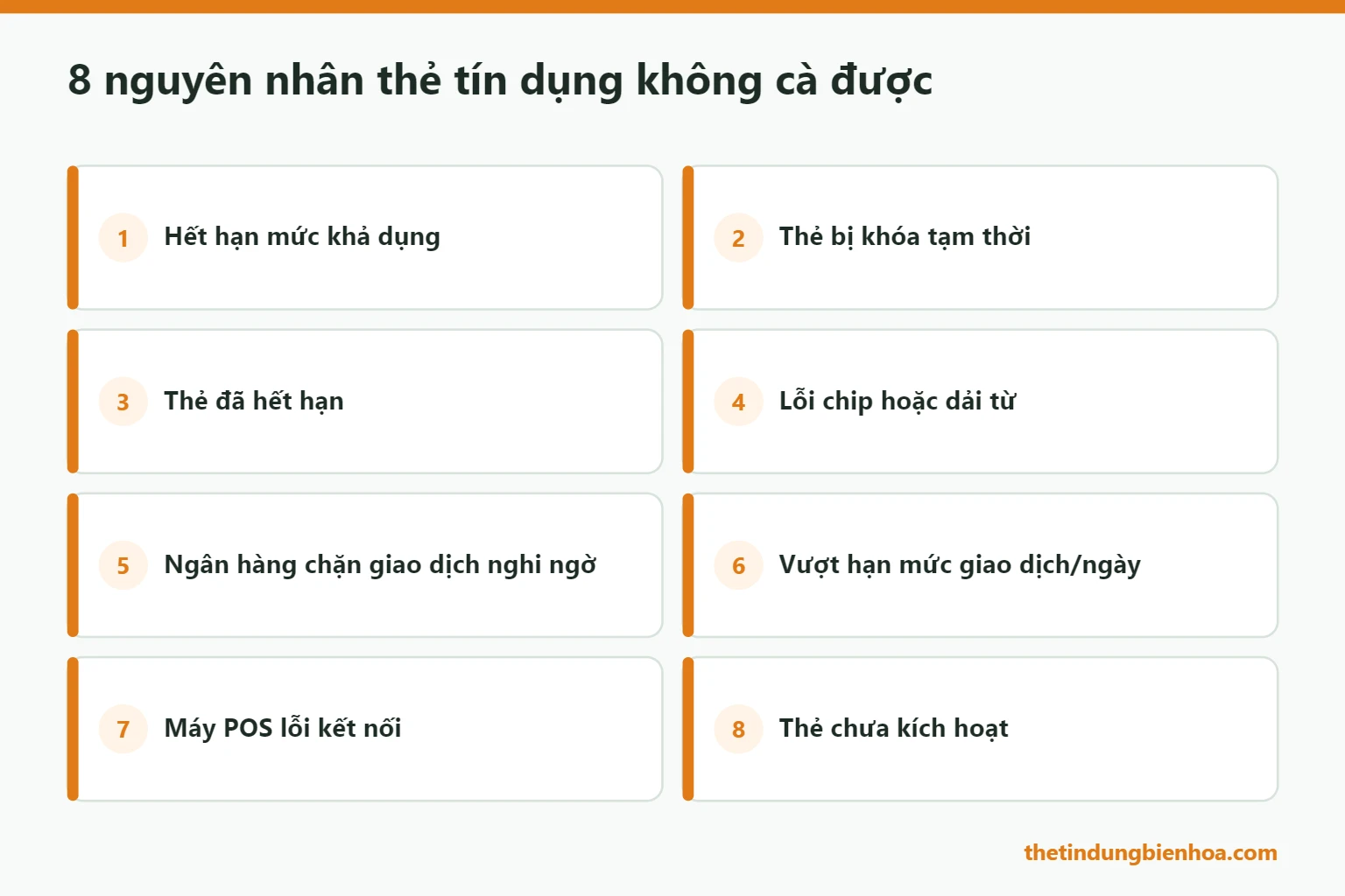 8 nguyên nhân thẻ tín dụng không cà được qua máy POS